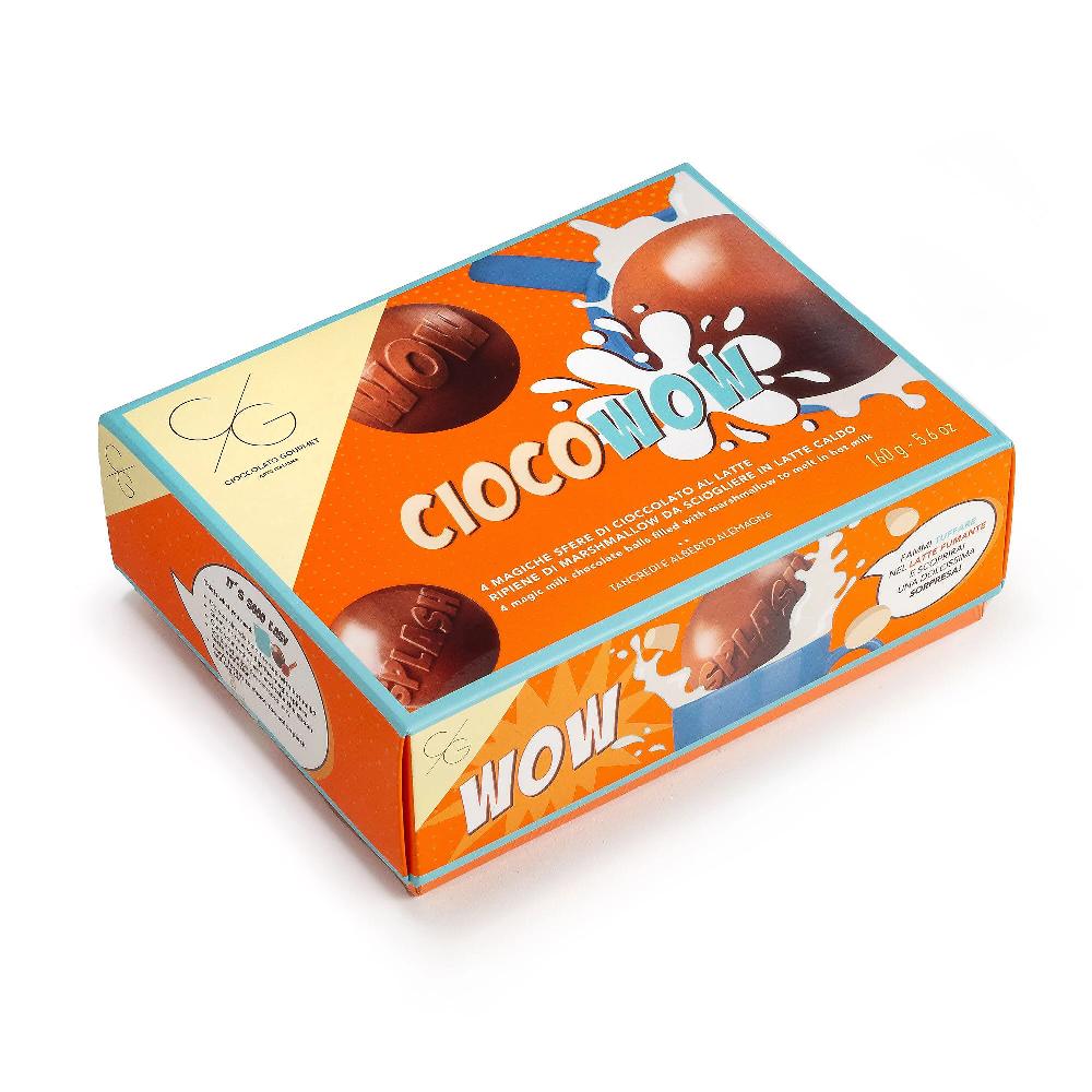 QVC Cioccolato Gourmet Ciocowow 4 Sfere Cioccolato Al Latte Ripieno Marshmallow