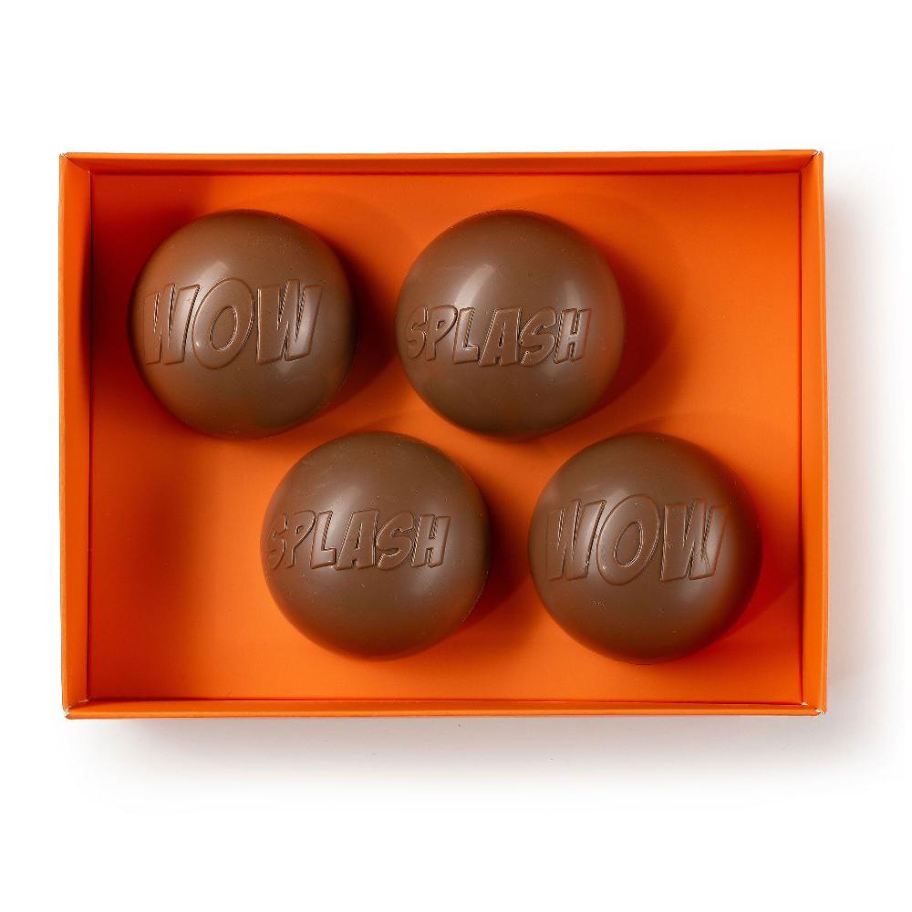 QVC Cioccolato Gourmet Ciocowow 4 Sfere Cioccolato Al Latte Ripieno Marshmallow