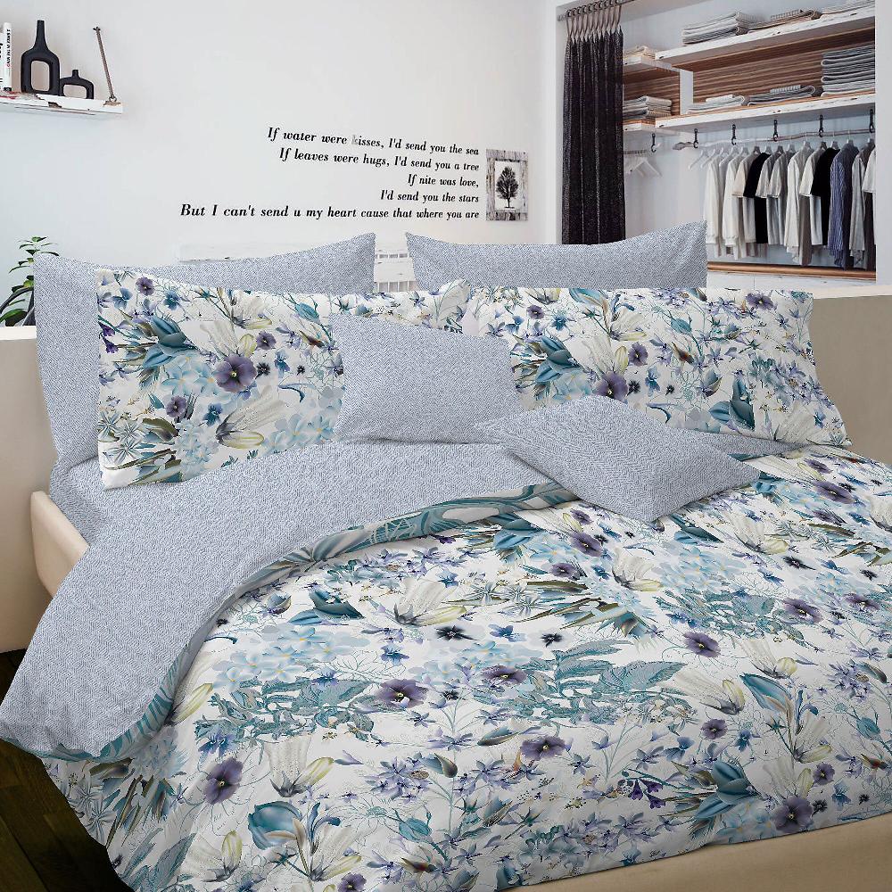 QVC Cogal Parure copripiumino matrimoniale 100% cotone stampa digital