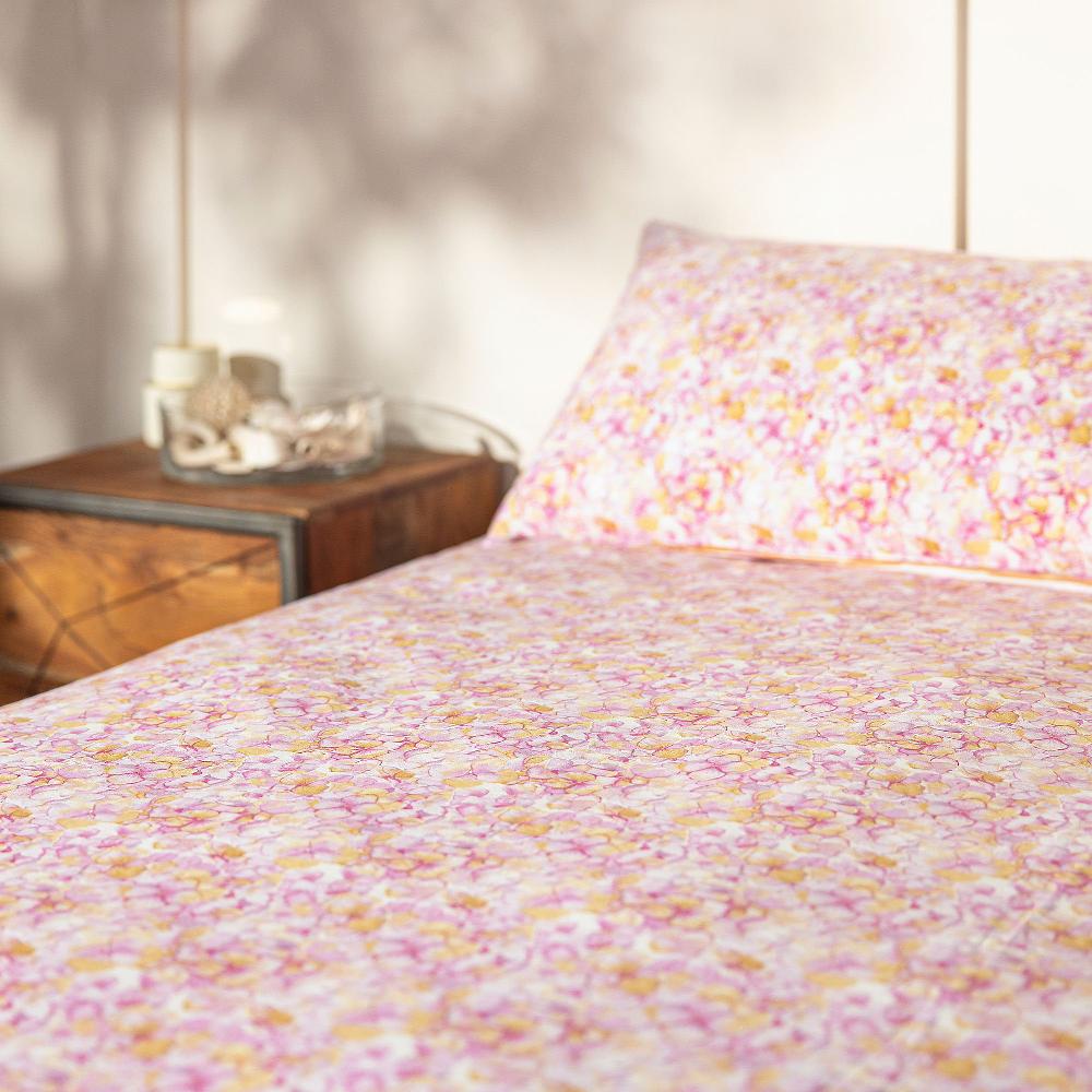 QVC COGAL Parure Copripiumino Summer In Cotone Stampato