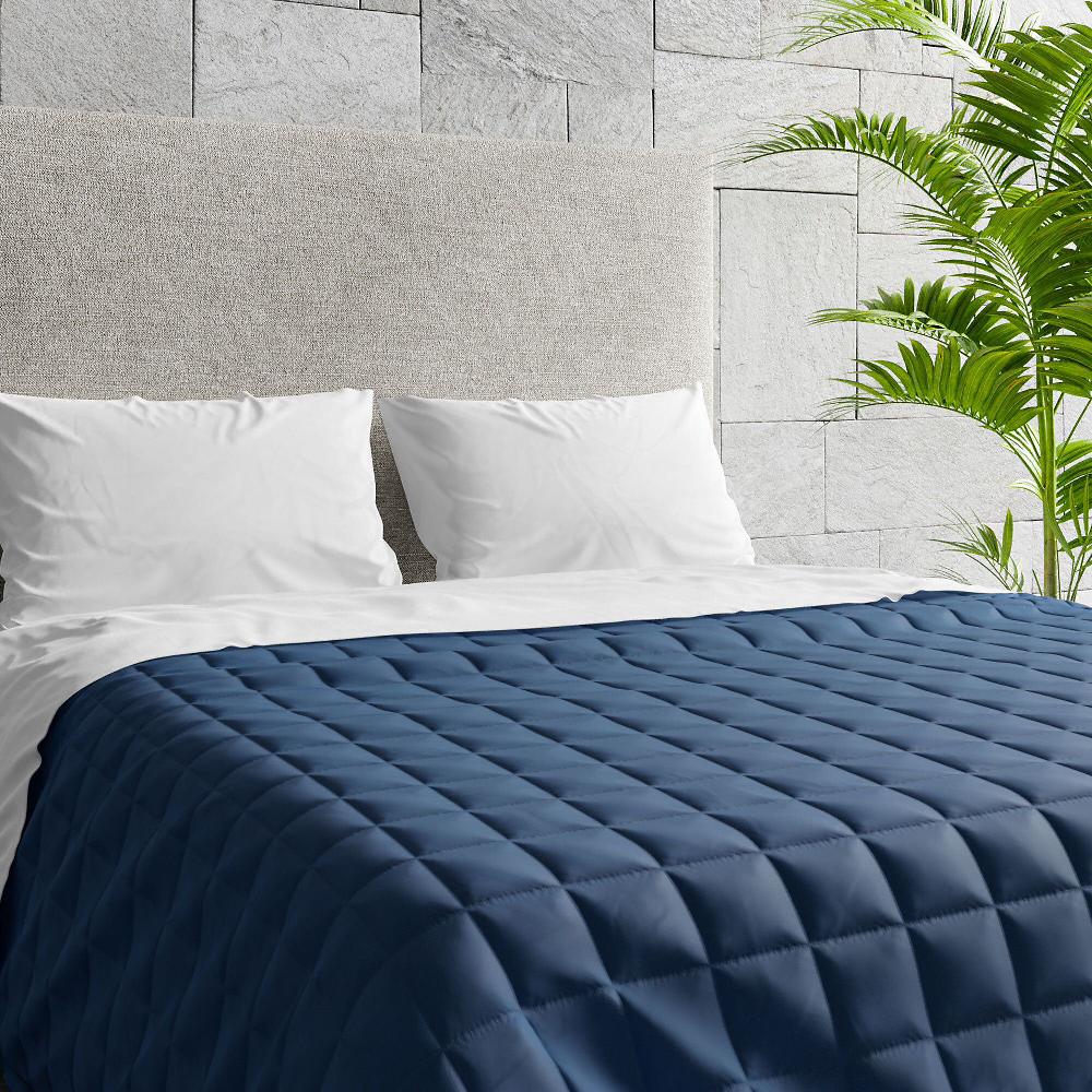 QVC Cogal Trapuntino matrimoniale tinta unita double face