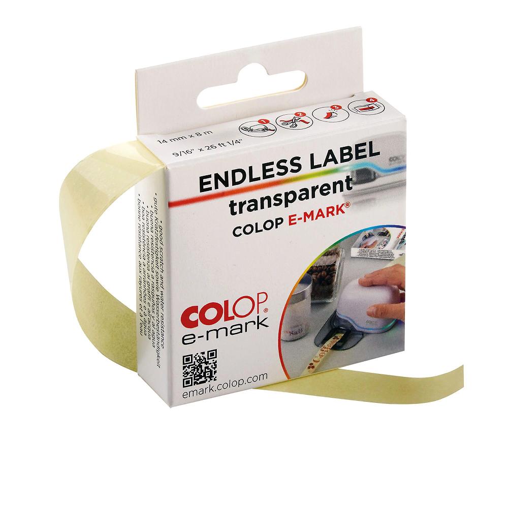 QVC Colop Etichette Continue E-mark Color Trasparente