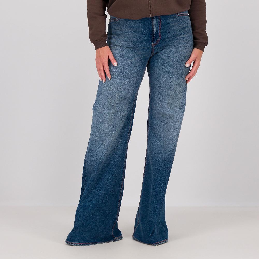 QVC Colour Lab Jeans in denim di cotone gamba leggermente svasata