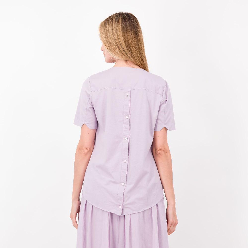 QVC Colour Lab Maglia In Jersey E Popeline Di Cotone Davanti In Mussola Made In Italy