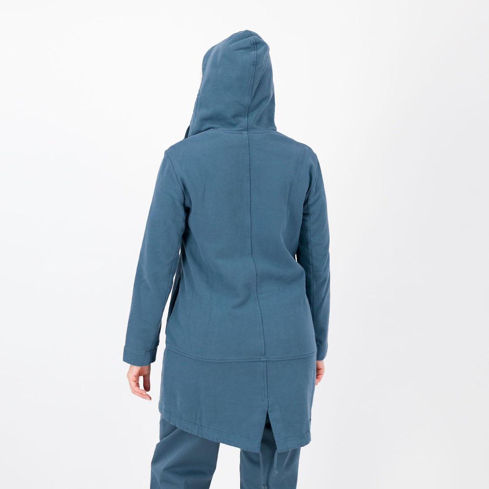 QVC Colour Lab Parka Con Cappuccio In Felpa Di Cotone Garzata
