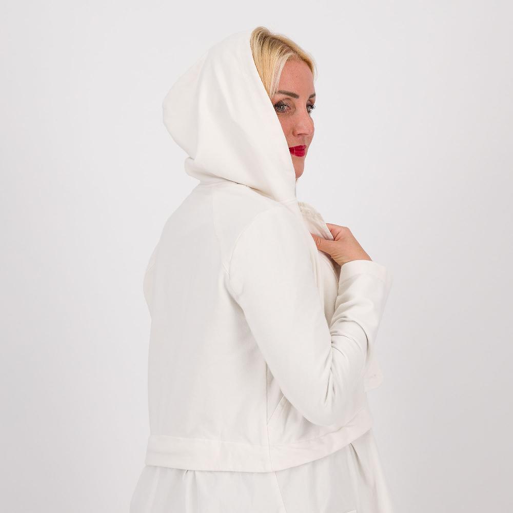 QVC Colour Lab Parka In Raso Di Cotone E Felpa Con Cappuccio
