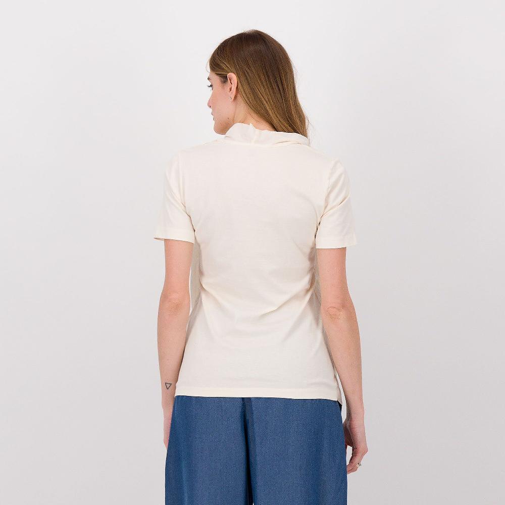 QVC Colour Lab T-shirt A Maniche Corte In Jersey E Mussola Di Cotone