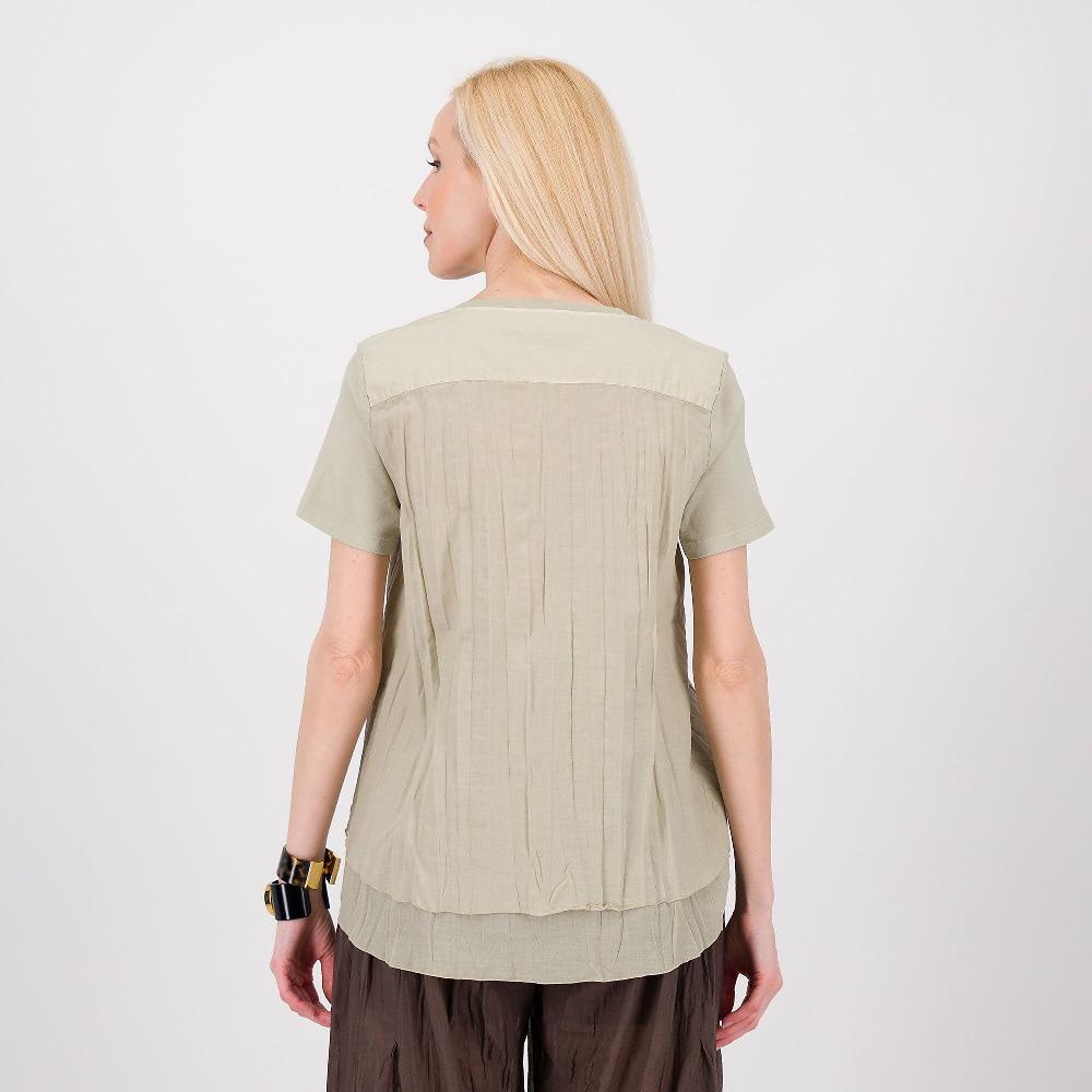QVC Colour Lab T-shirt A Maniche Corte In Mussola Di Cotone