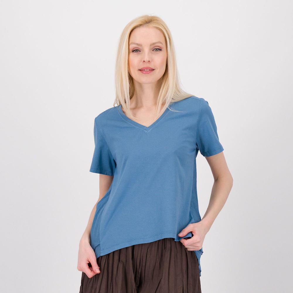 QVC Colour Lab T-shirt a maniche corte in mussola di cotone