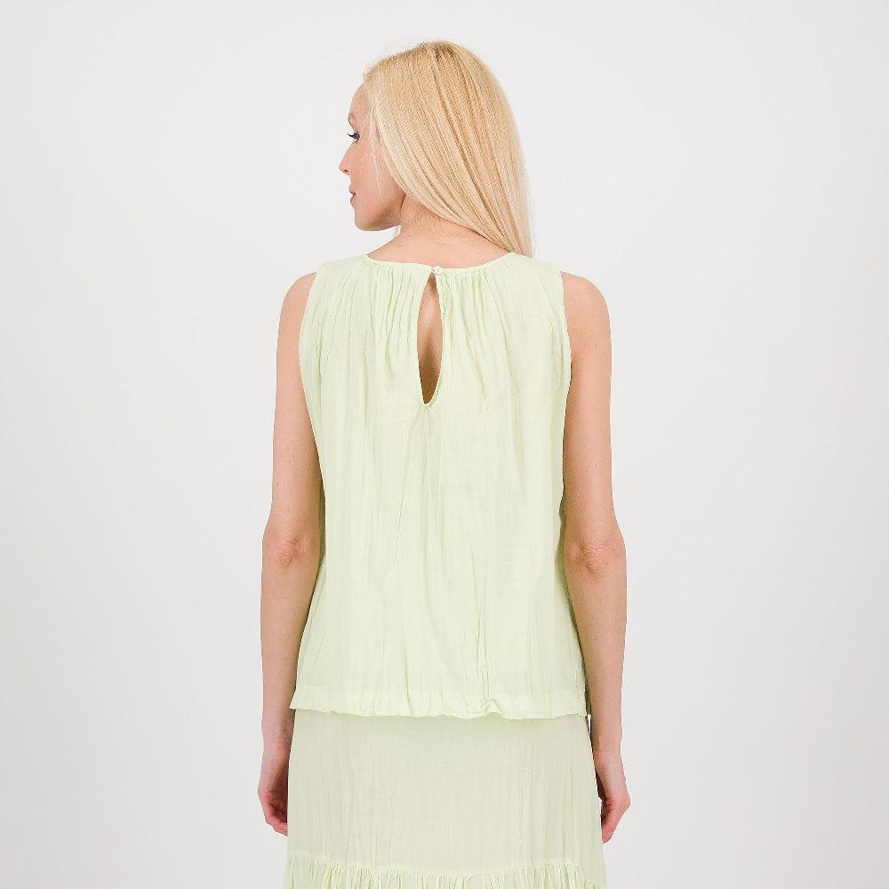 QVC Colour Lab Top In Doppia Mussola Di Cotone Con Arriccio