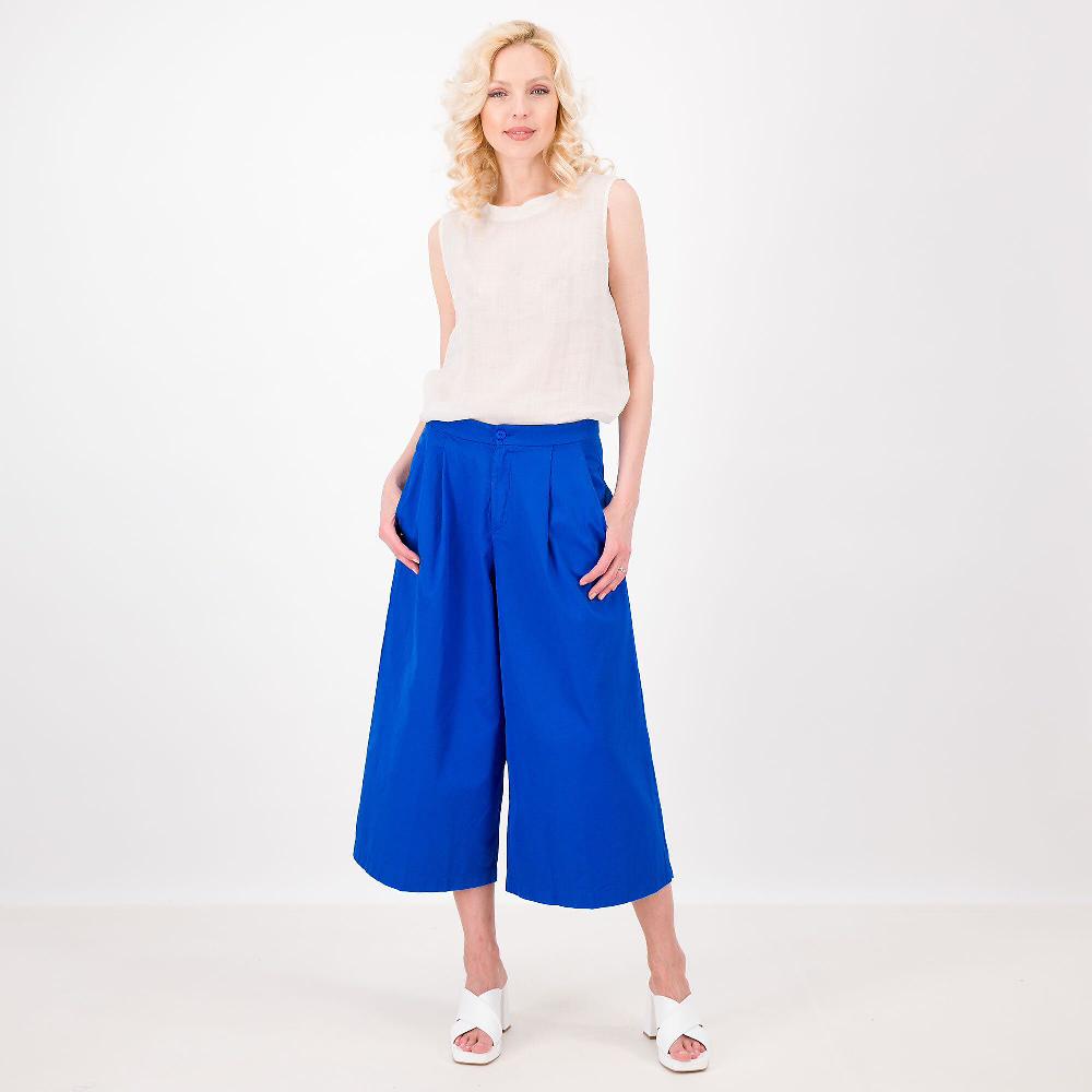 QVC Colour Lab Top Smanicato In 100% Ramié Collo Ad Anello Made In Italy