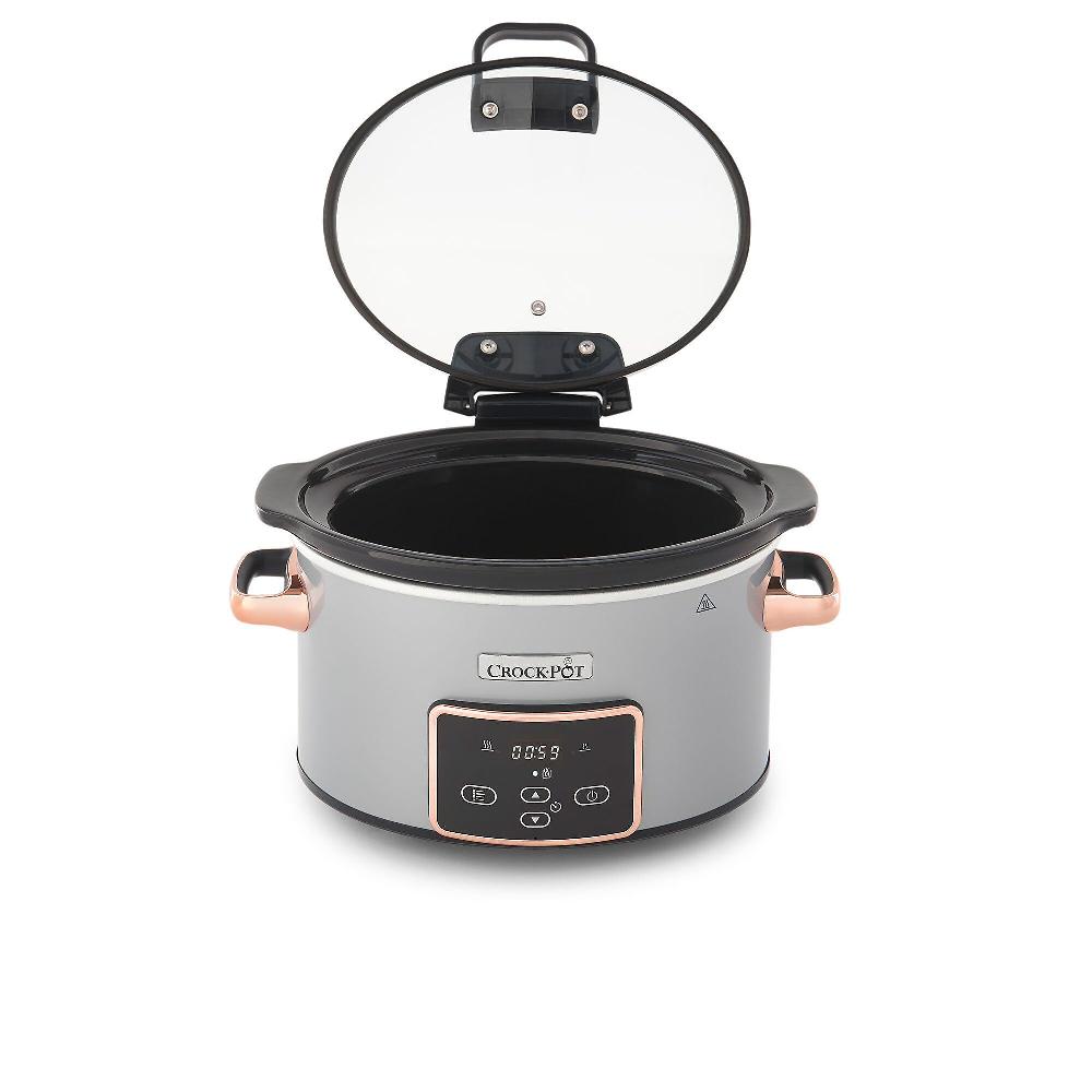 QVC Crockpot Pentola Slow Cooker Digitale 3.5lt Con Coperchio In Vetro