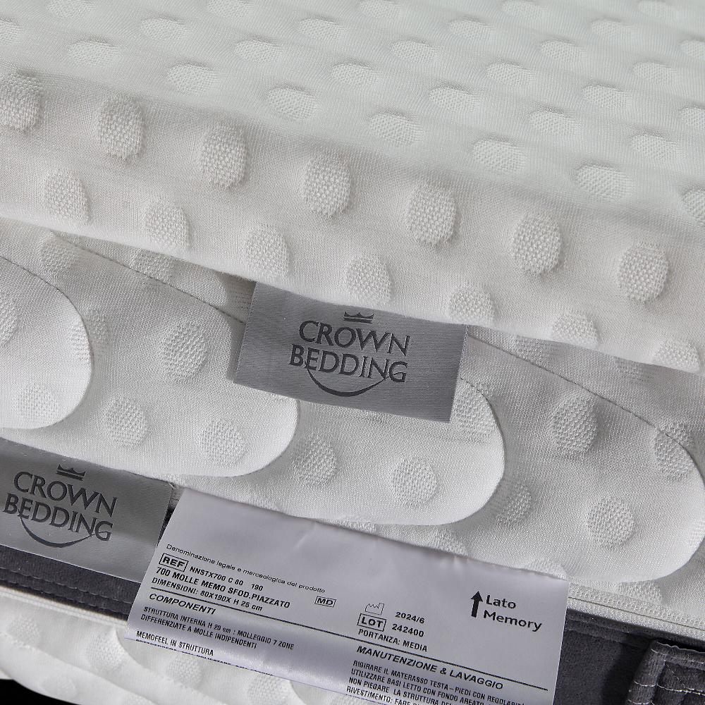 QVC Crown Bedding Materasso King Gold Sfoderabile A 7 Zone Molle Insacchettate