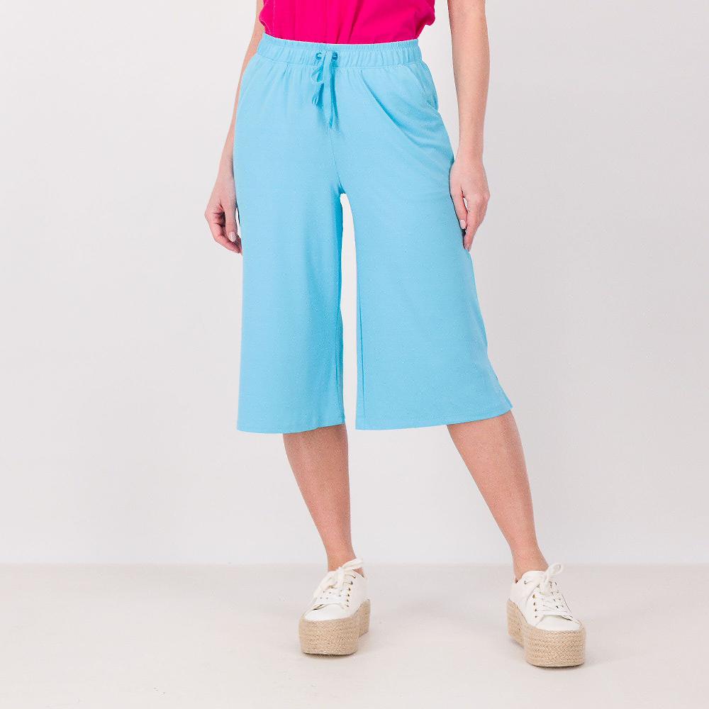 QVC Cuddl Duds Pantaloni capri Vita elasticata Protezione eccellente da raggi UVA e UVB