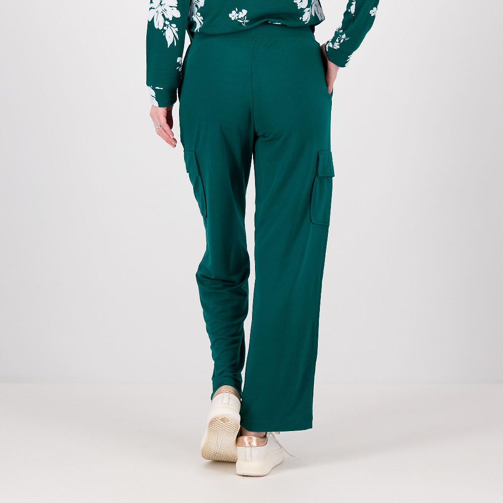 QVC Cuddl Duds Pantaloni Dritti Modello Cargo In Maglia