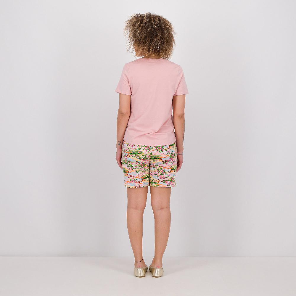 QVC Cuddl Duds Pigiama T-shirt Tinta Unita Pantaloncino Fantasia Cotone Stretch