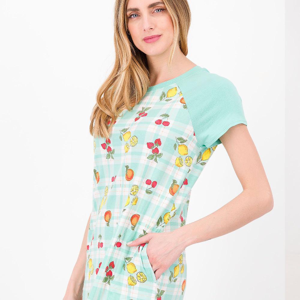 QVC Cuddle Duds Abito Relax Fantasia Cotone E Viscosa