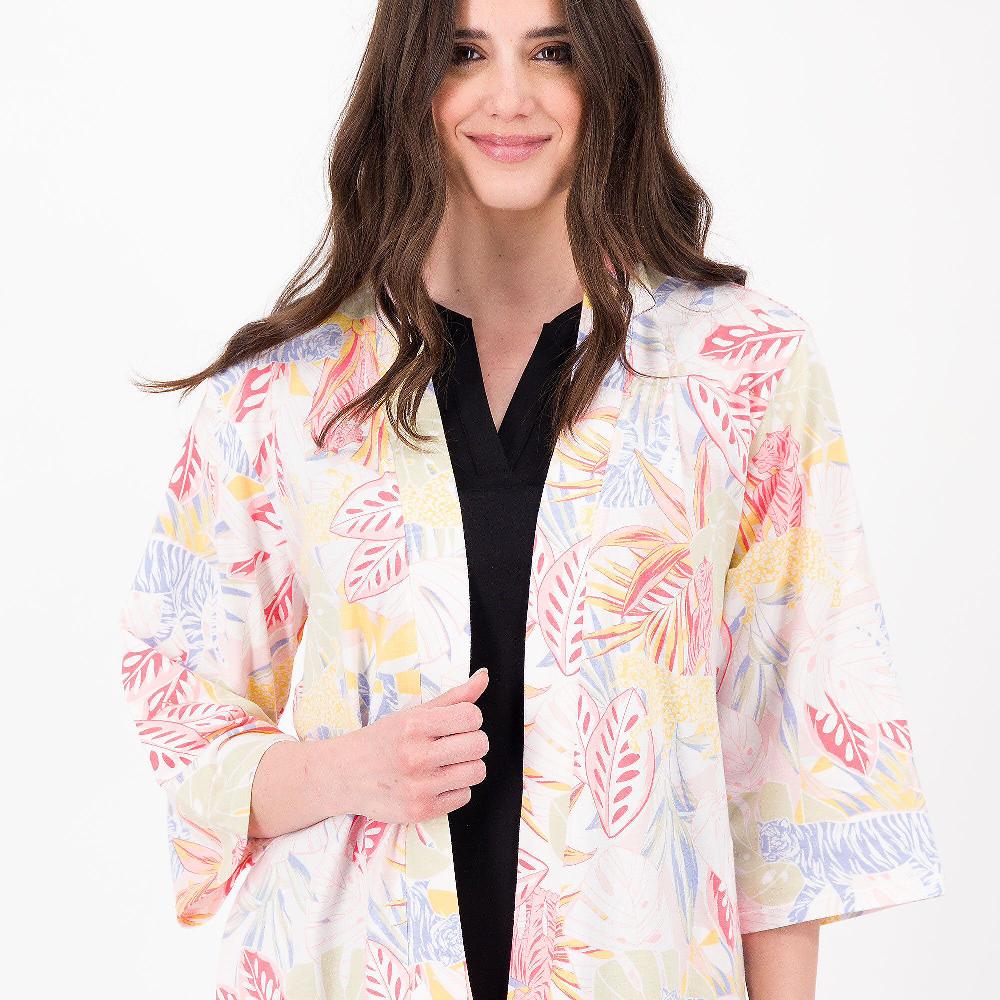 QVC Cuddle Duds Cardigan In Cotone E Viscosa Linea A Kimono