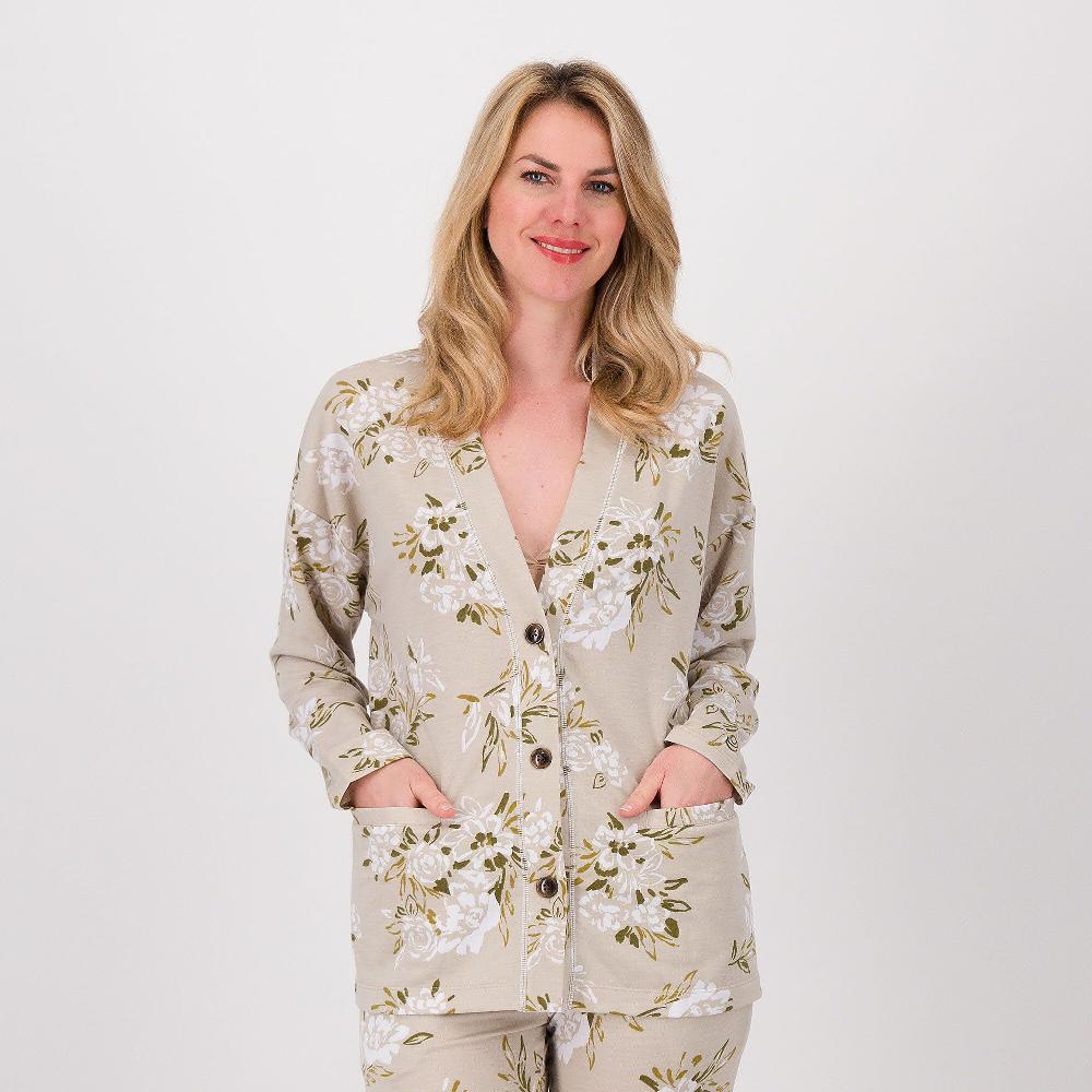 QVC Cuddle Duds Cardigan in maglia con manica lunga e bottoni
