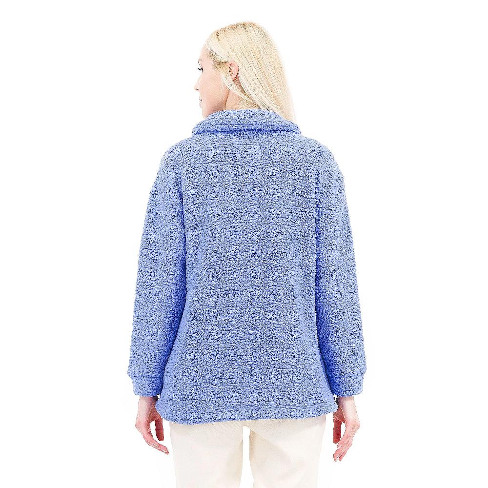 QVC Cuddle Duds Giacca A Camicia In Tessuto Orsetto Con Tasche