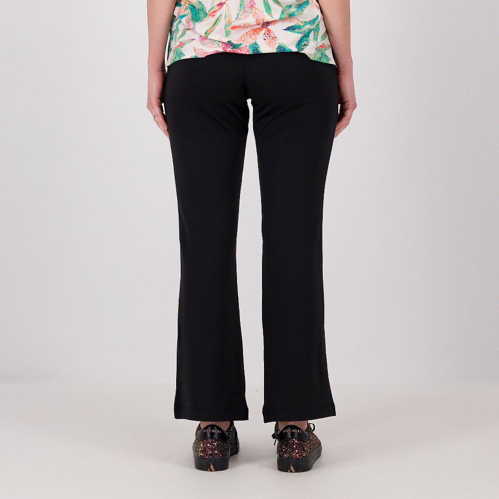 QVC Cuddle Duds Pantaloni Bootcut In Jersey Stretch Con Elastico