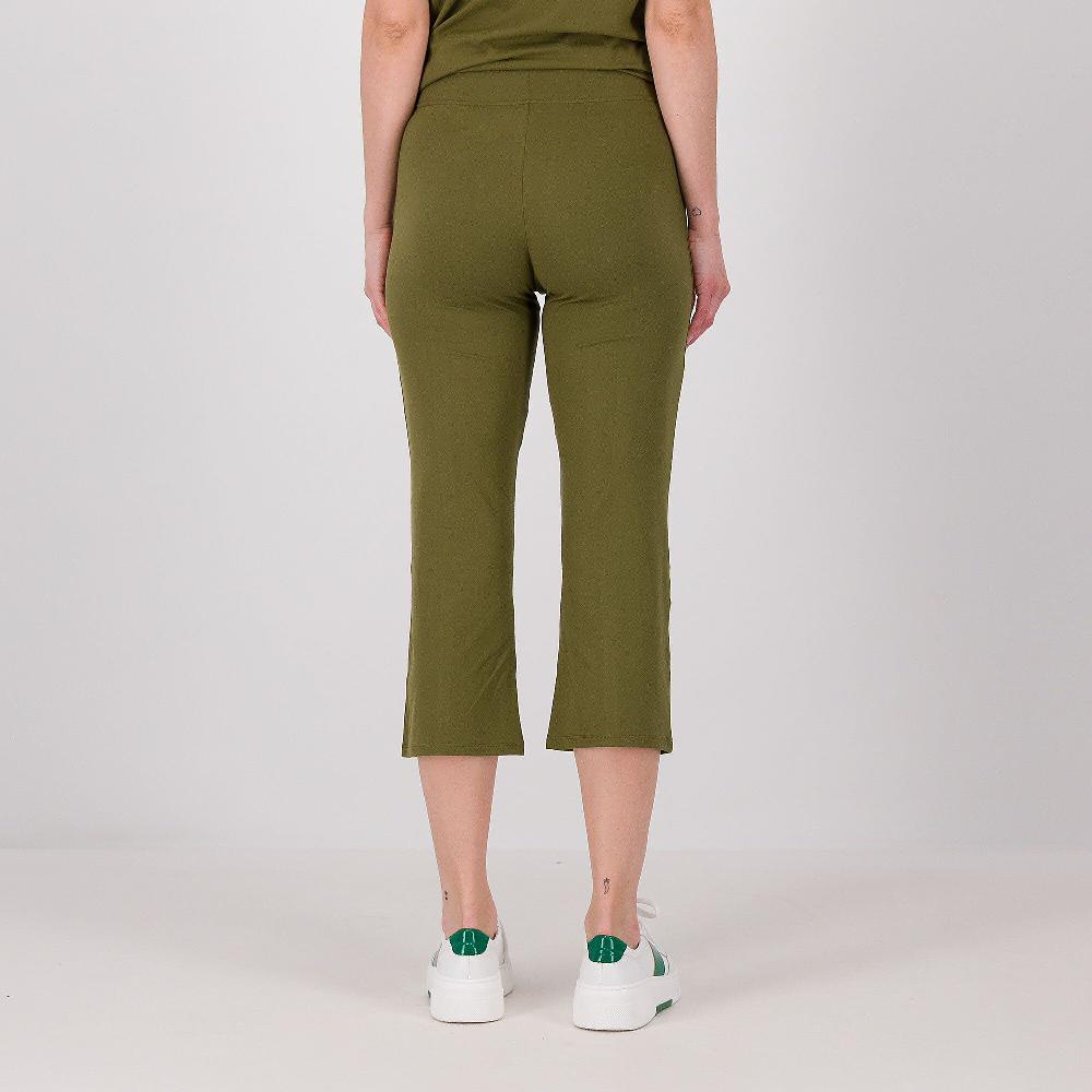 QVC Cuddle Duds Pantaloni Cropped Con Elastico E Cucitura Davanti