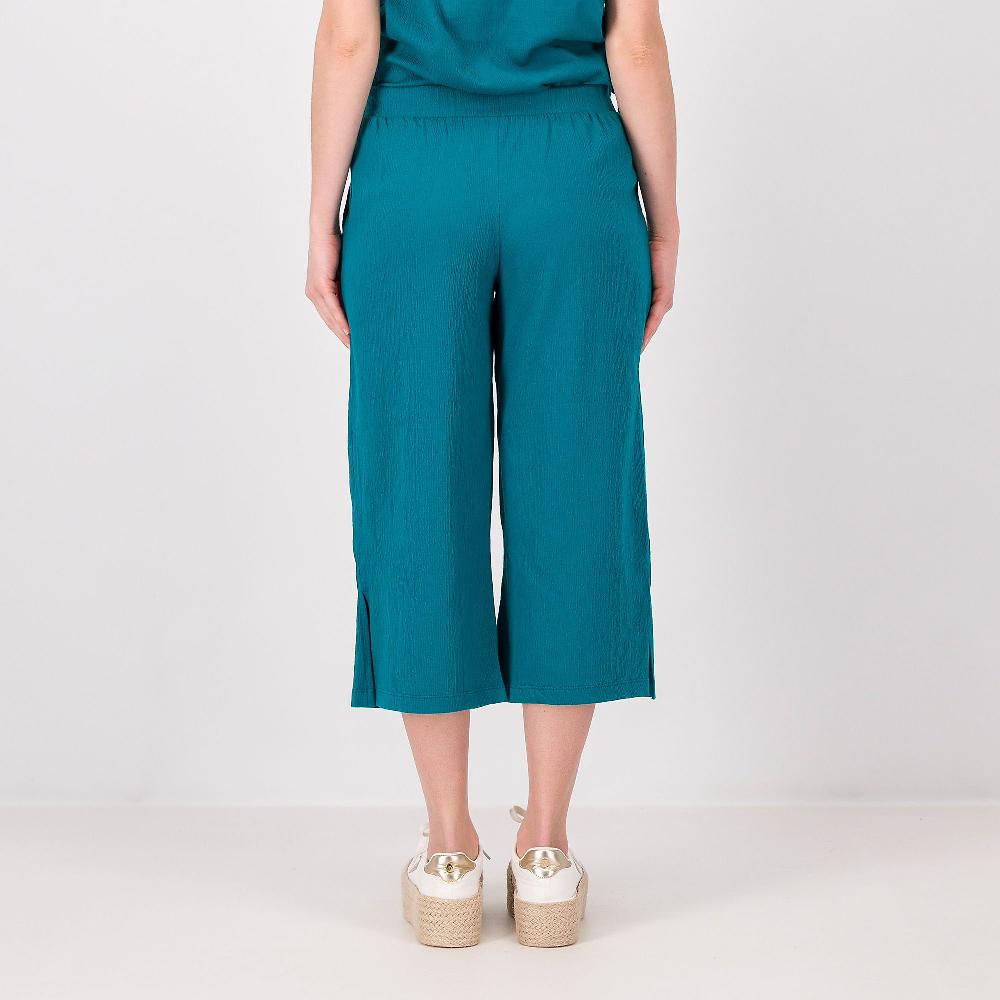 QVC Cuddle Duds Pantaloni Cropped Con Elastico In Vita