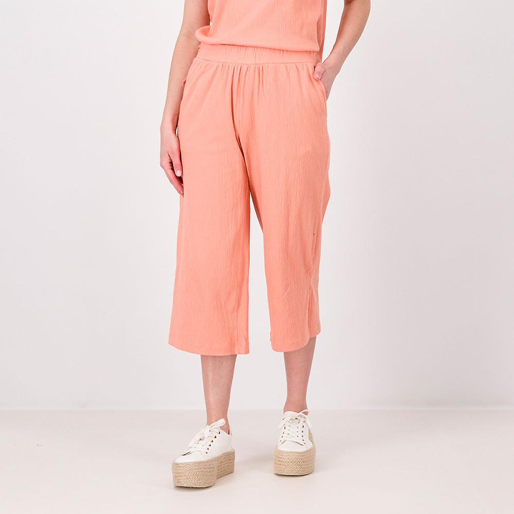 QVC Cuddle Duds Pantaloni cropped con elastico in vita