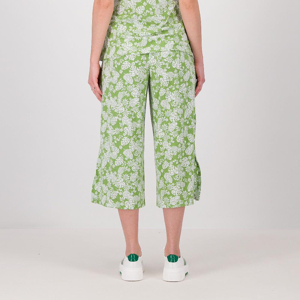 QVC Cuddle Duds Pantaloni Cropped In Maglia A Coste Con Elastico In Vita