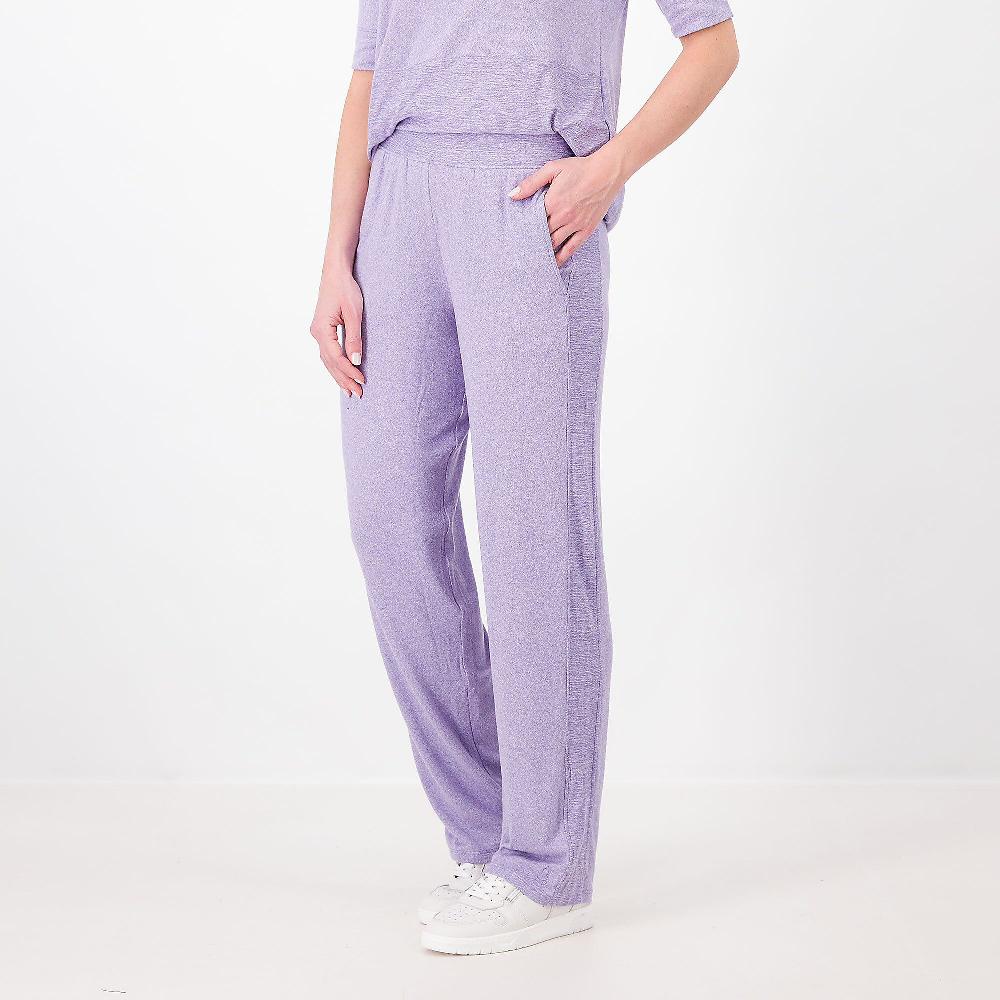 QVC Cuddle Duds Pantaloni gamba ampia in jersey stretch