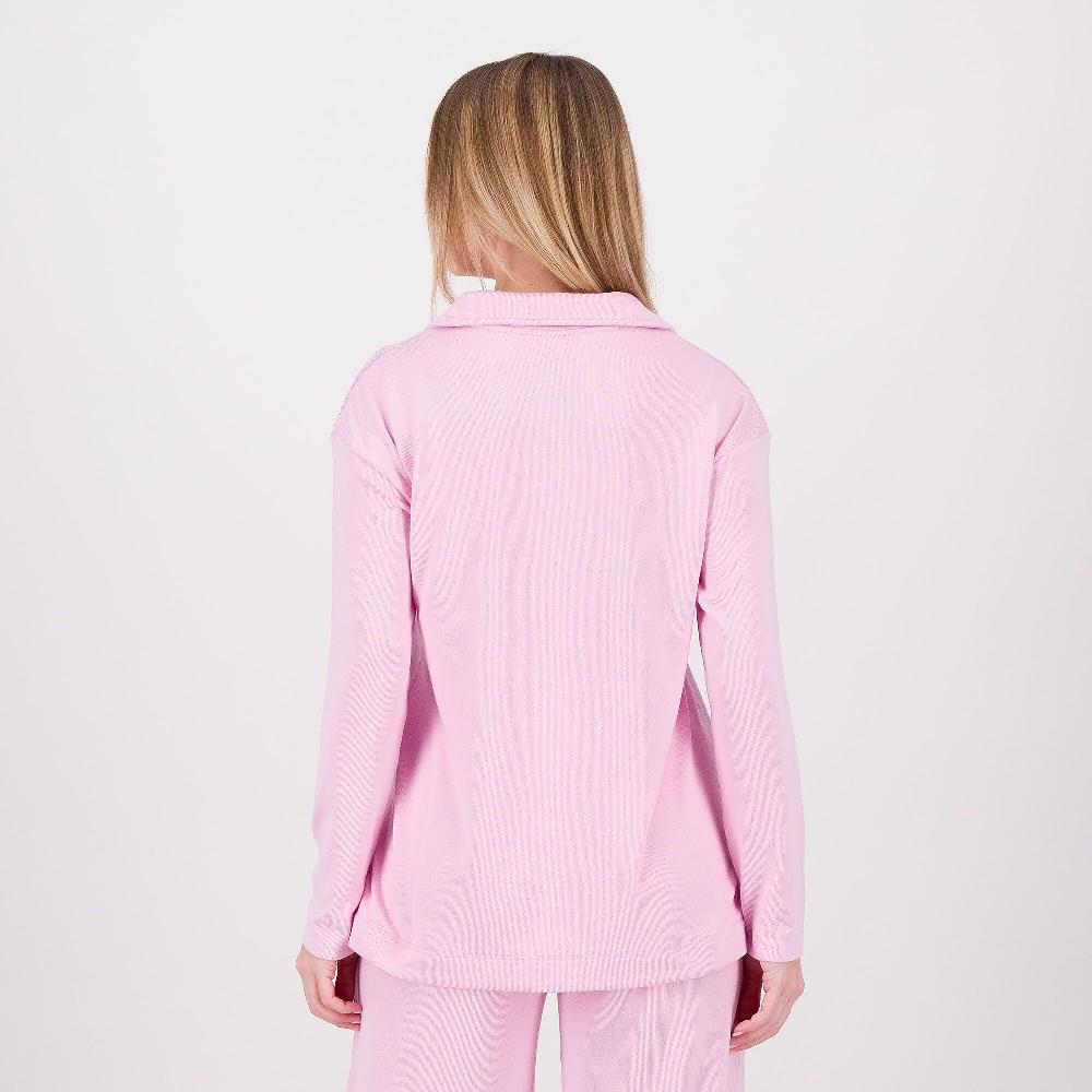 QVC Cuddle Duds T-shirt Con Collo A Camicia E Scollo A V