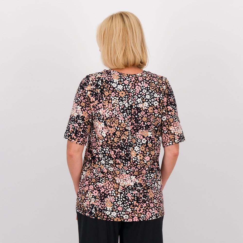 QVC Cuddle Duds T-shirt In Jersey Misto Viscosa Scollo Tondo