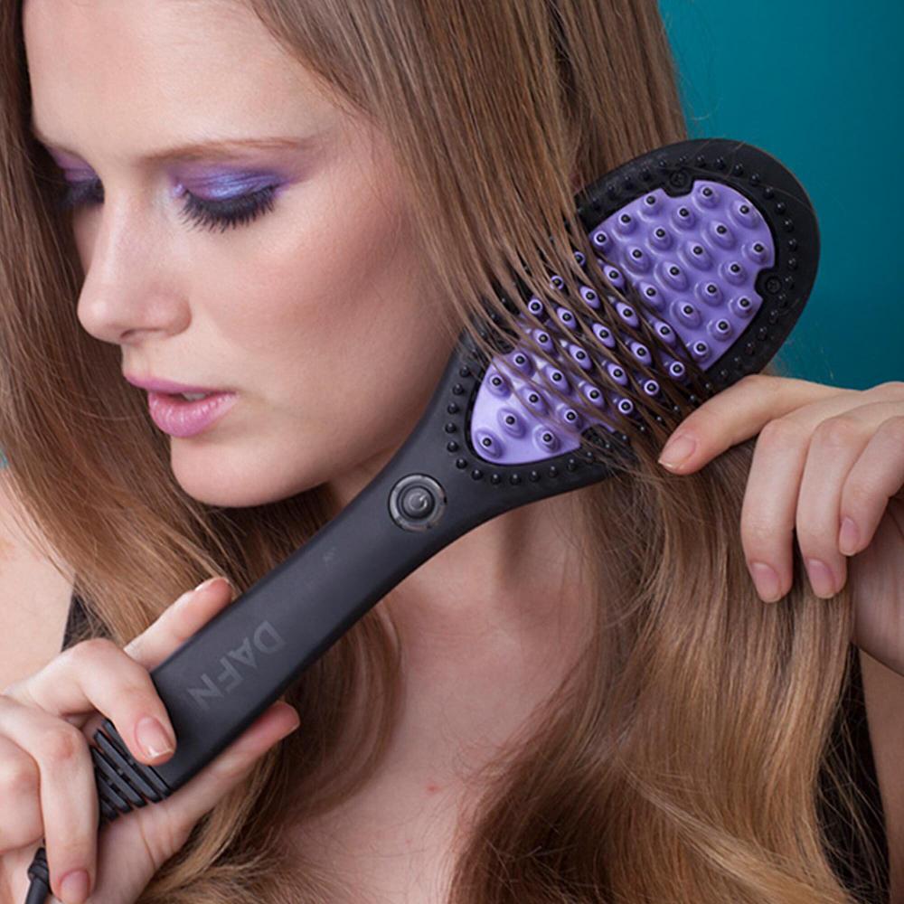 QVC DAFNI Spazzola Riscaldata Lisciante Rivestita In Ceramica Con Supporto