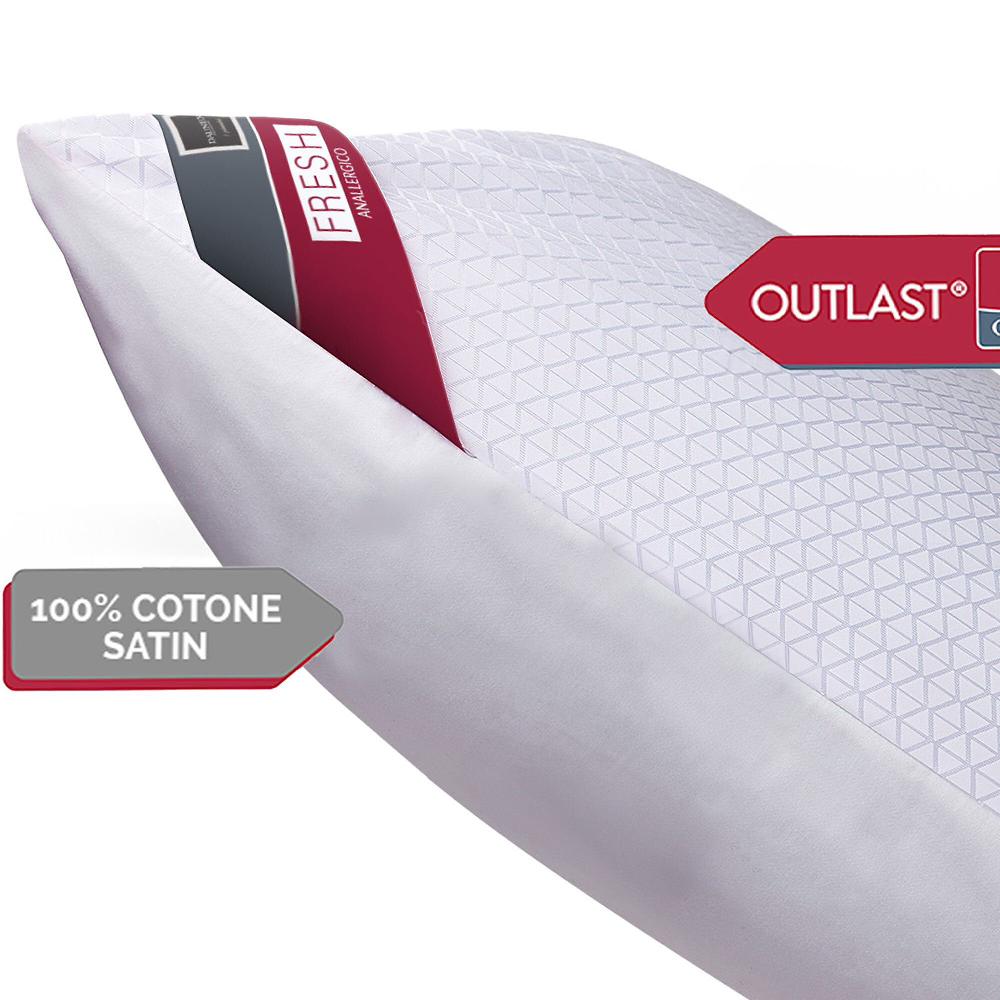 QVC Daunex Guanciale Fresh Outlast Imbottitura In Poliestere 50x80cm