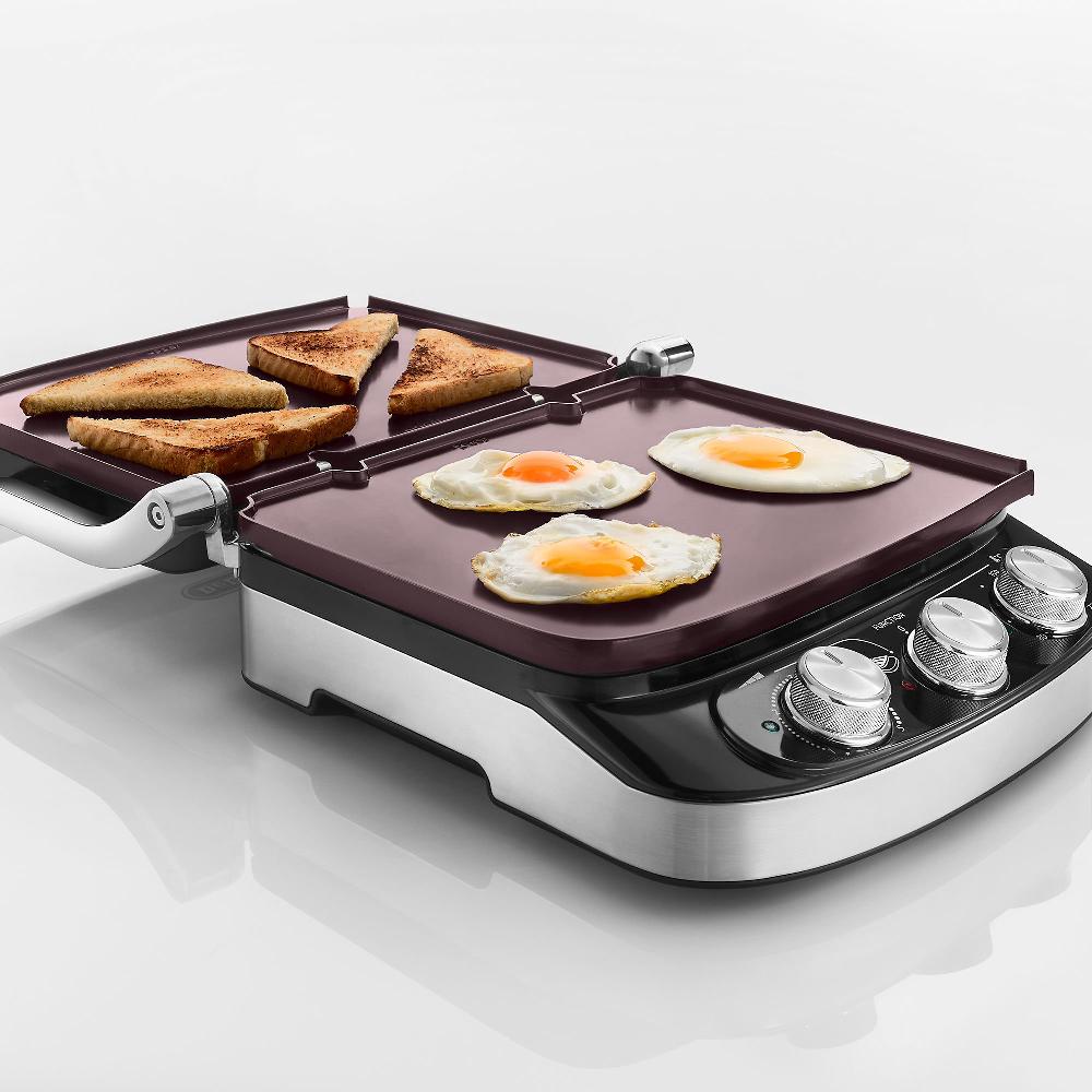 QVC De'Longhi Griglia Elettrica Con 2 Set Di Piastre CGH912C