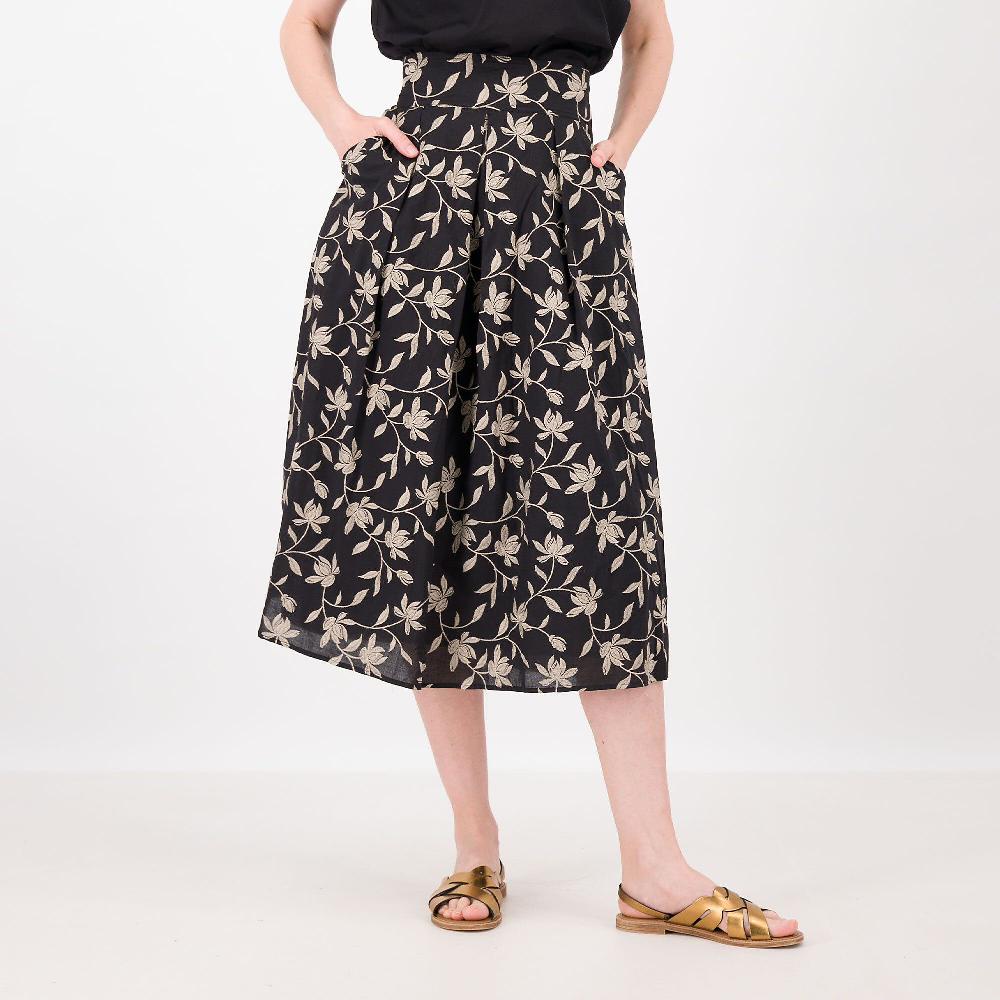 QVC DEMETRA CLOSETVenezia Gonna longuette in cotone ricamato