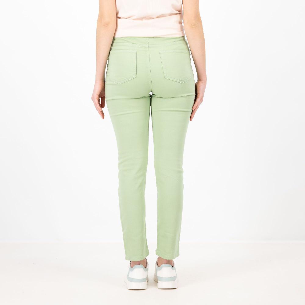 QVC Denim & Co Jeans Gamba Dritta Modello 5 Tasche Cotone Stretch Vita Elasticata