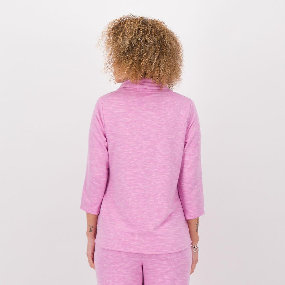 QVC Denim & Co Maglia In Filato Con Viscosa Maniche 3/4