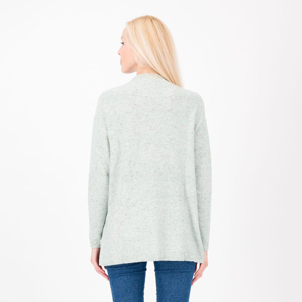QVC Denim & Co Maglione Con Manica Scesa E Bordi In Costina
