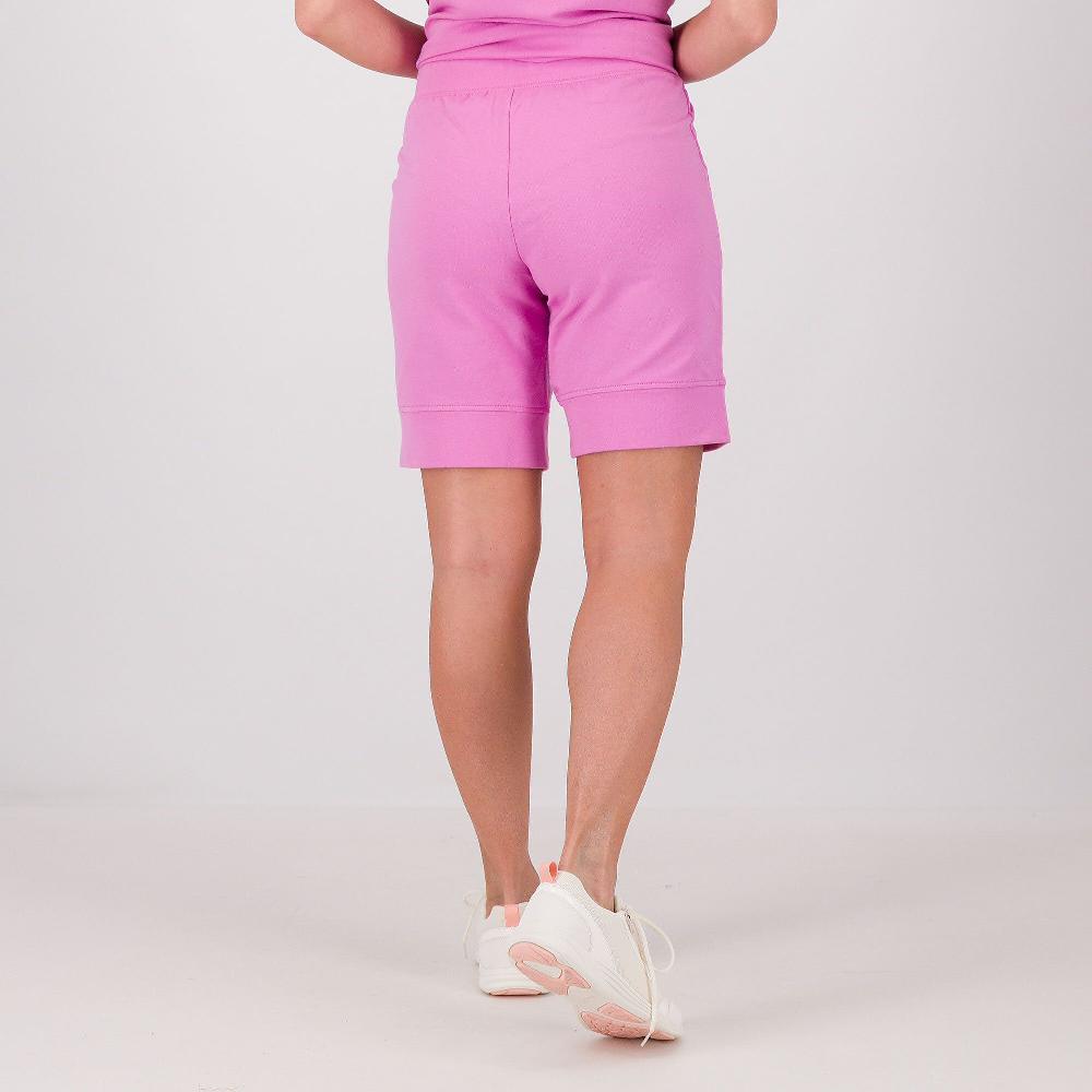 QVC Denim & Co Pantaloni Corti In Felpa Di Cotone Stretch