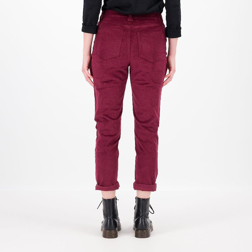 QVC Denim & Co Pantaloni Slim A Gamba Dritta In Velluto A Coste