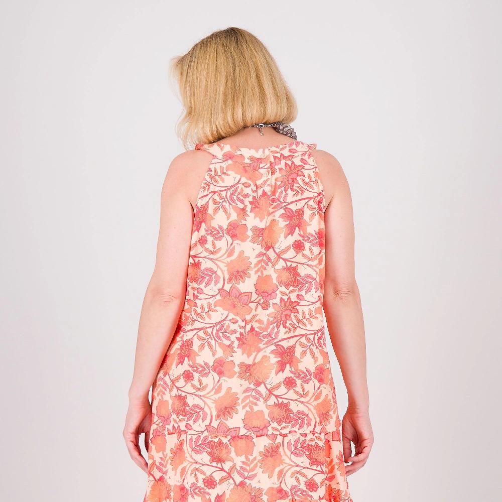 QVC Denim & Co Top Smanicato In Viscosa Con Spacchetti