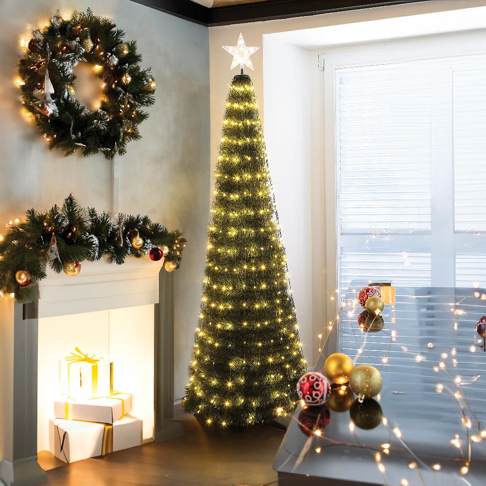 QVC Dmail Albero di Natale pop up con luci altezza 210 cm