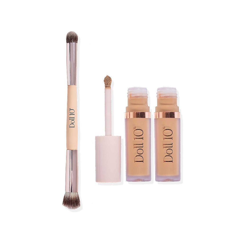 QVC Doll10 Duo Correttore Hydralux Contiene Vitamina E 2x6ml-con Pennello