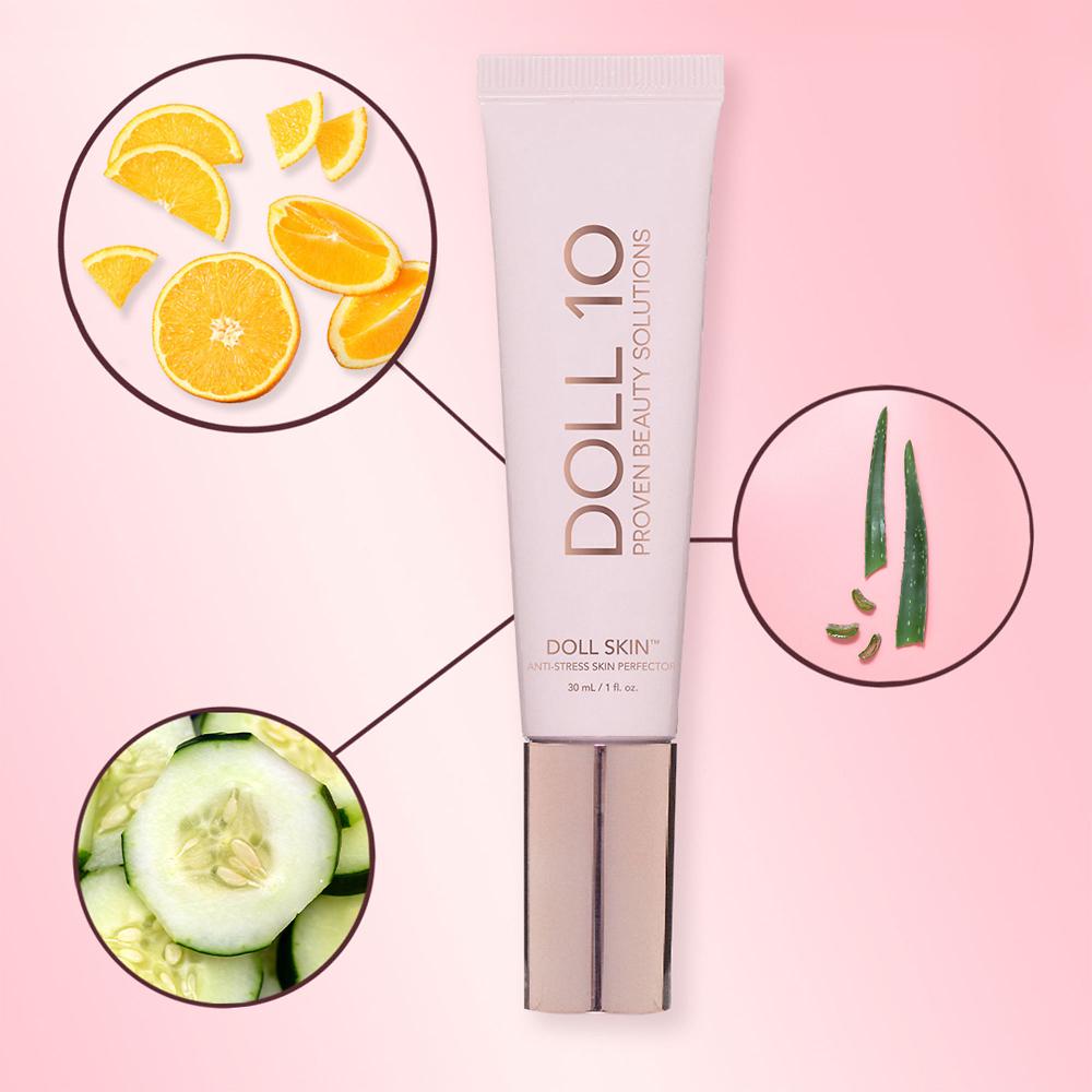 QVC Doll10 Kit Make-up 5 Pezzi: Fondotinta Blush Cipria Rosa Mascara