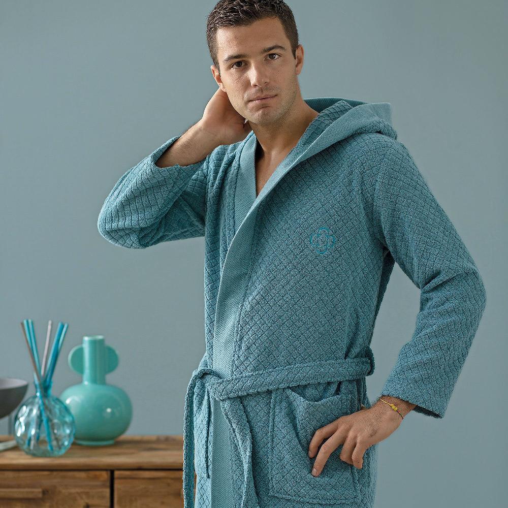 QVC Dondi Home Accappatoio Saturnia con cappuccio 100% cotone 420gr/mq