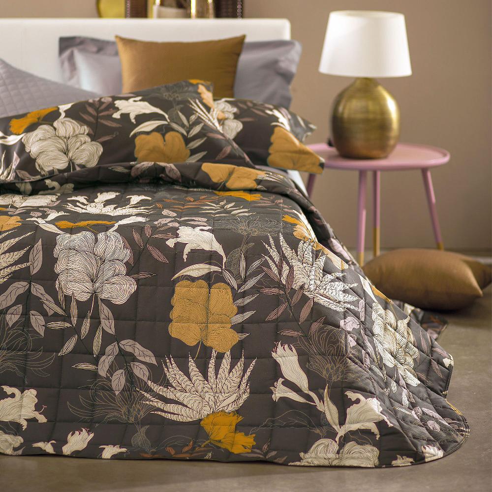 QVC Dondi Home Botanica Copriletto matrimoniale in raso 300TC