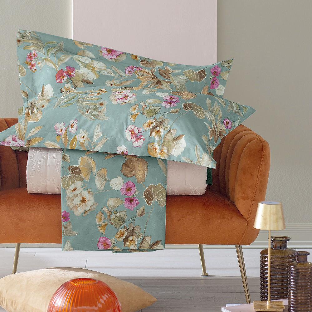 QVC Dondi Home Completo letto matrimoniale Dafne 100% cotone 200TC