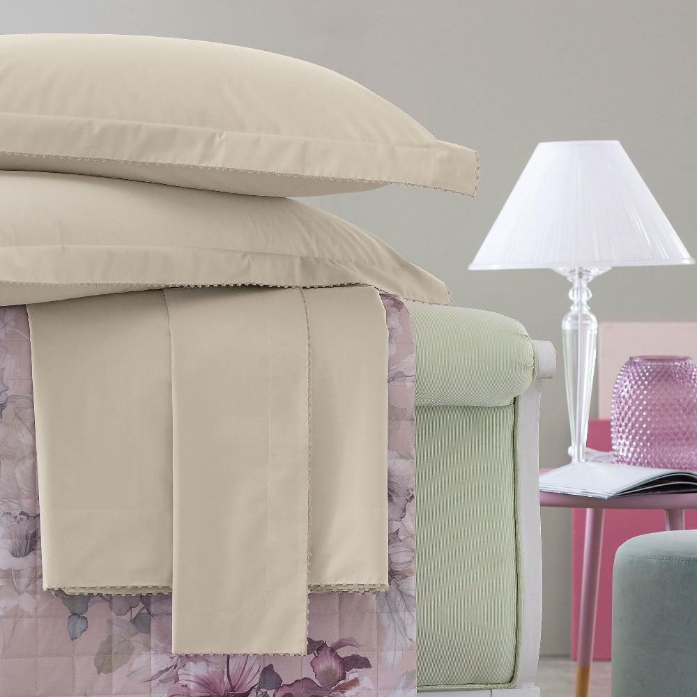 QVC Dondi Home Completo letto matrimoniale Goccia percalle di cotone