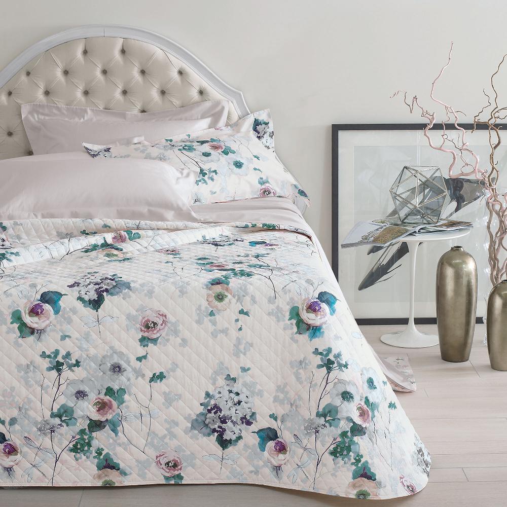 QVC Dondi Home Patchouli Copriletto matrimoniale in cotone